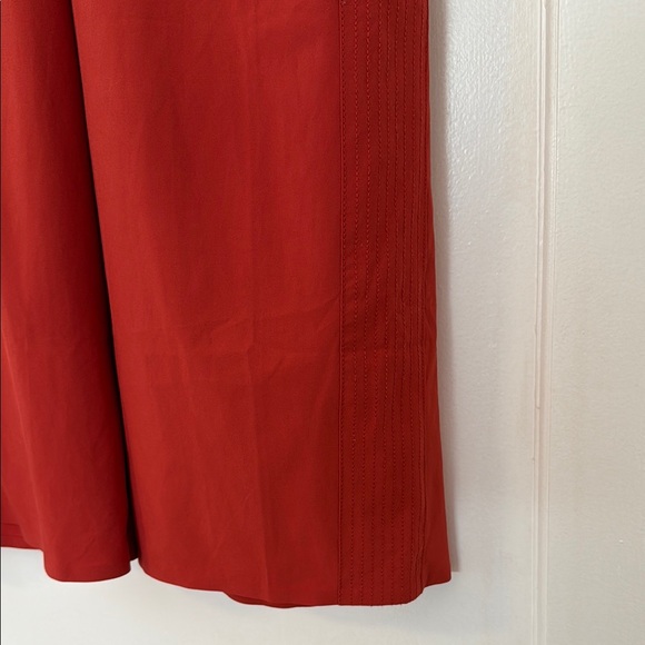 Athleta Avenue Wide Leg Crop Red Pants - Picture 5 of 9